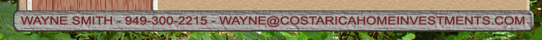 Contact Realtor for Costa Rican Homes and Land